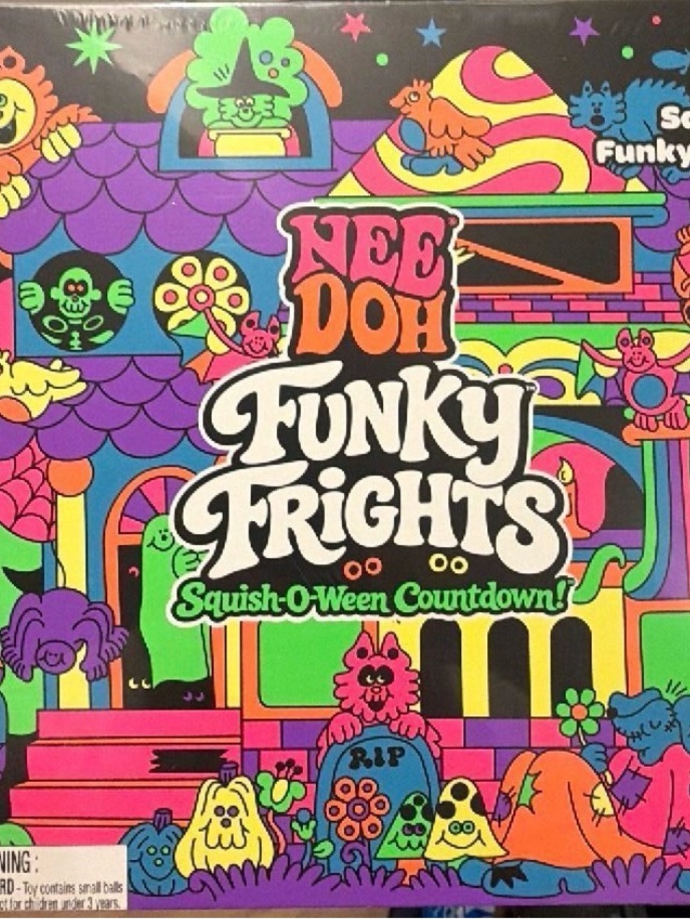 Funky Frights Squish-O-Ween Countdown Boy or Girls Toy - Bright Multicolor